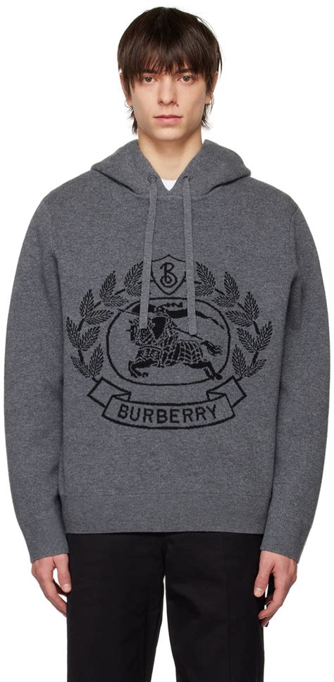 burberry hoodie gray|burberry hoodie vintage.